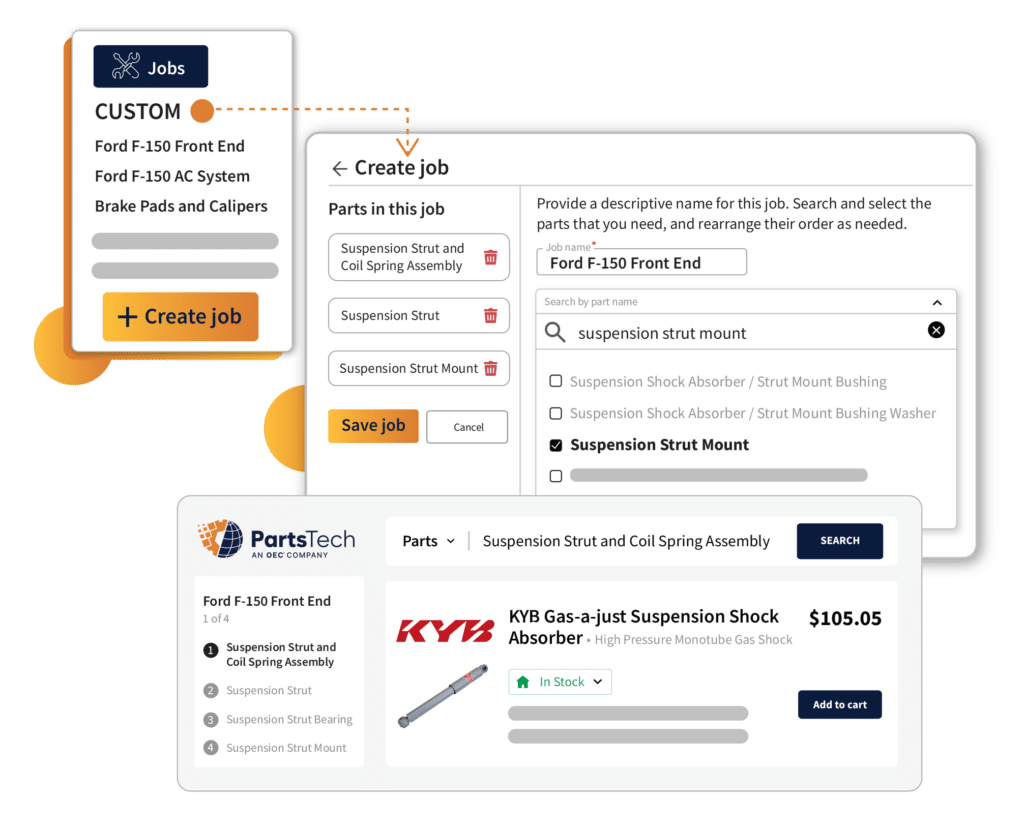 PartsTech Custom Jobs